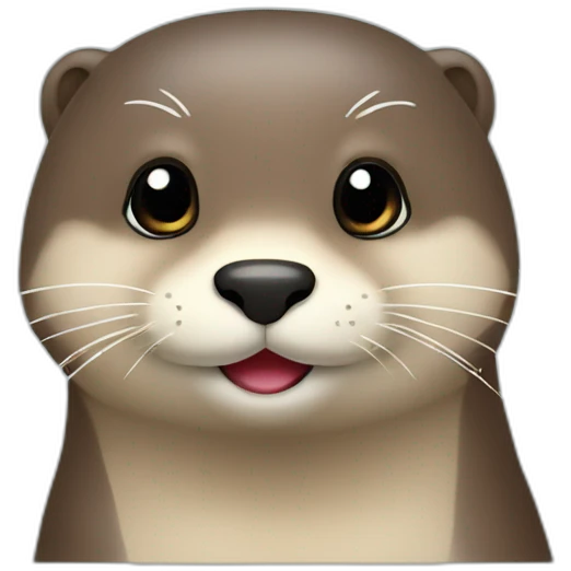 Loutre très très très kawaii emoji