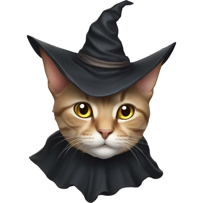 cat with witch hat emoji