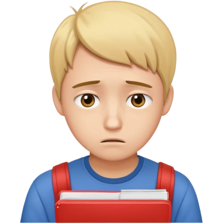 студент грустный после провального экзамена IELTS смотрит свои результаты emoji