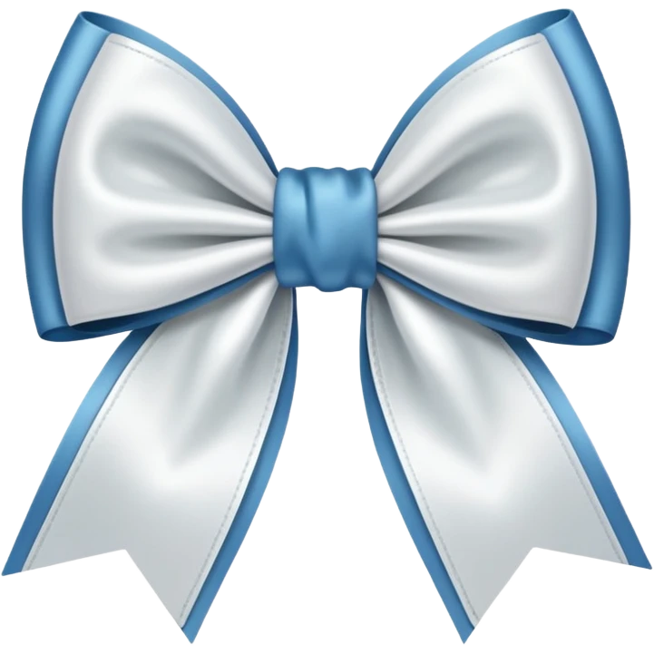 white satin bow emoji emoji