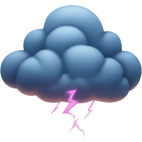 thunder cloud emoji