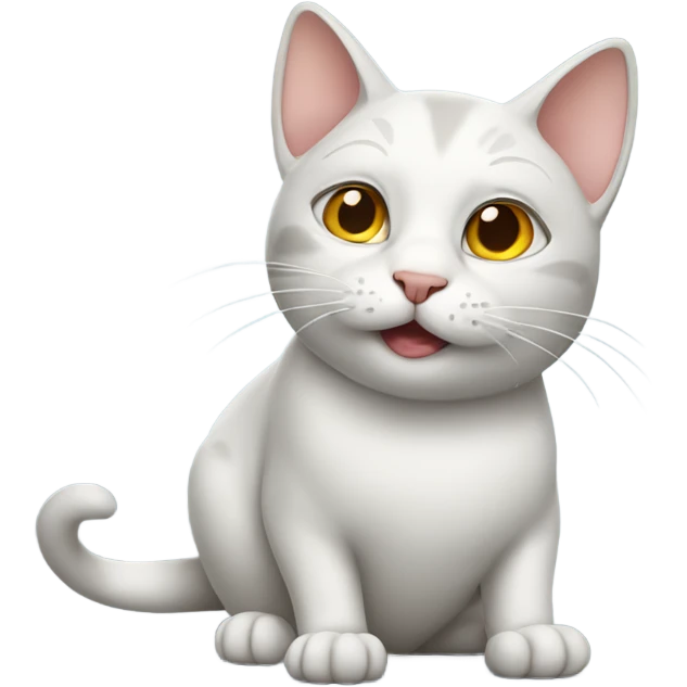 Cat with a mouse emoji