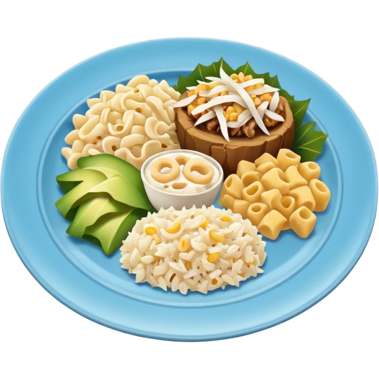 hawaiian plate lunch takeout emoji
