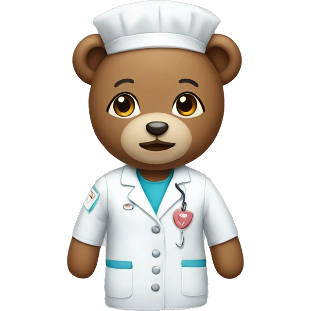 Teddy nurse  emoji