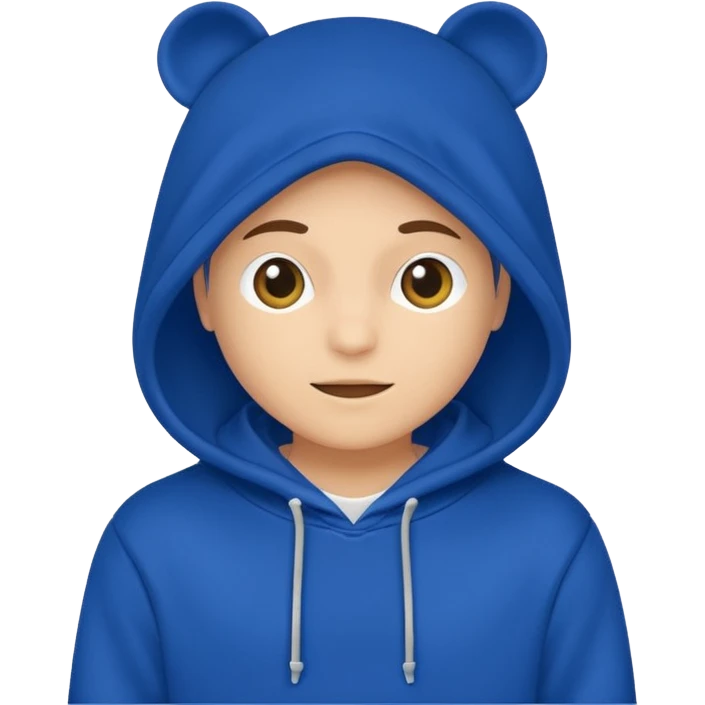 royal blue hoodie emoji