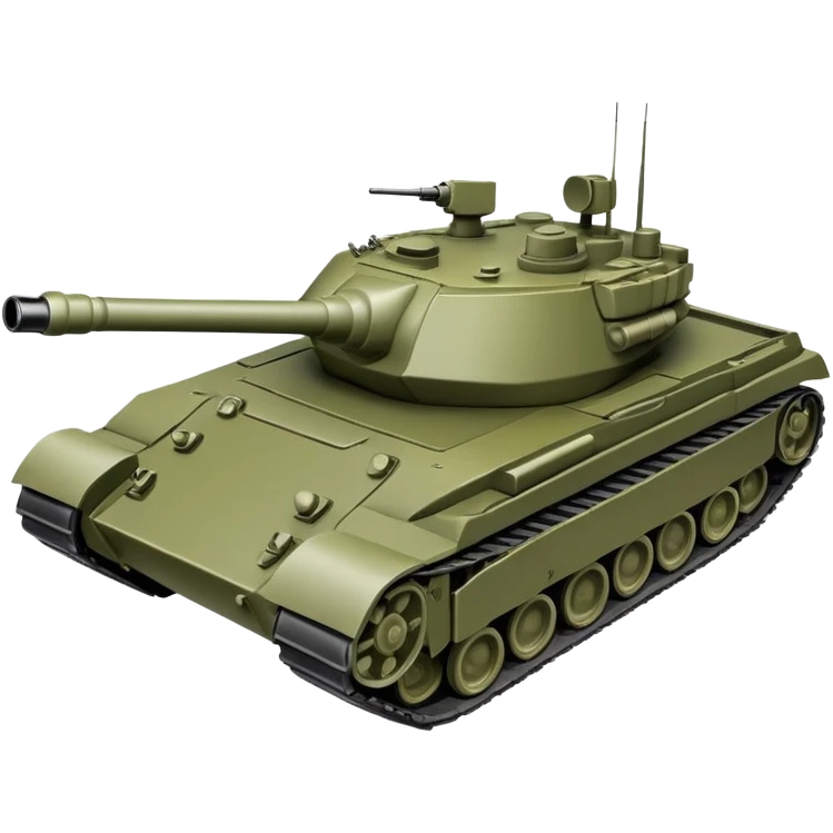 military battle tank with cannon turret emoji