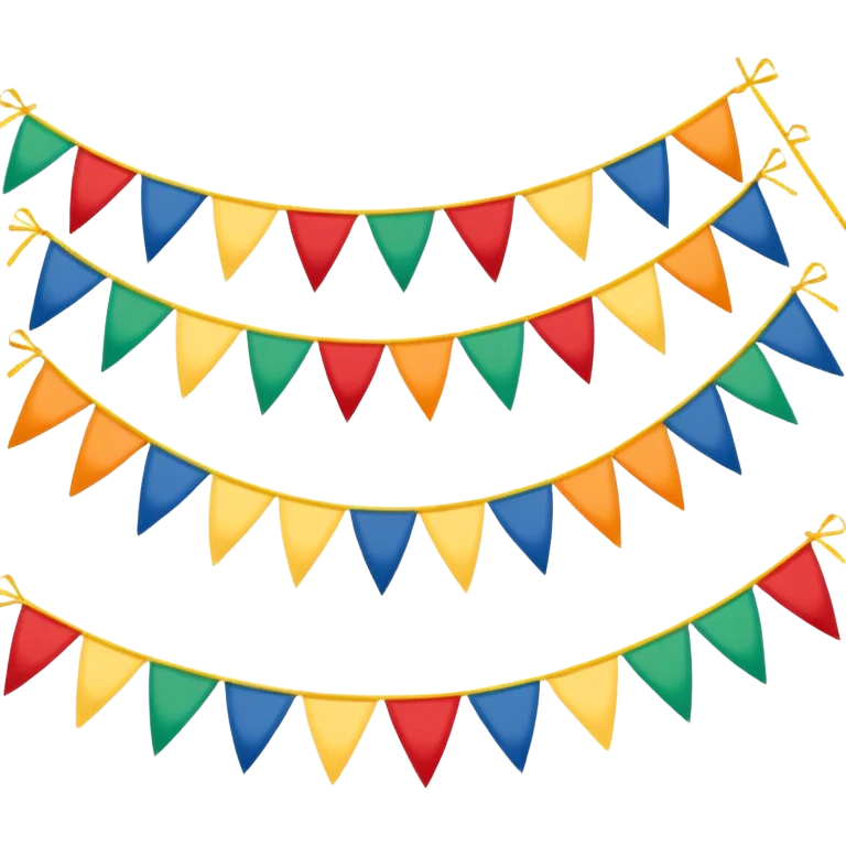 fanion banderole décorative emoji