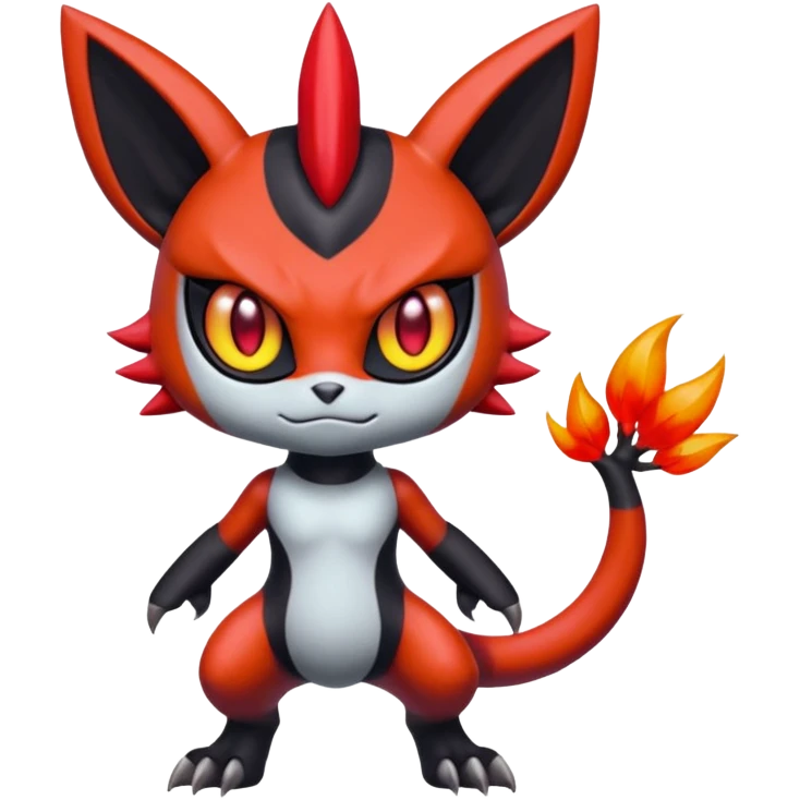 Colorful Shiny Cool Badass Spicy Evil Spooky Meloetta-Litten-Guilmon-Darkrai-Pokémon-Fakémon-fusion-hybrid-creature emoji