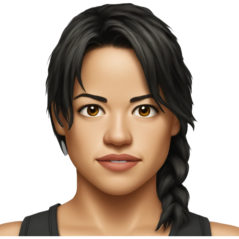 michelle rodriguez serious wearing tank top emoji