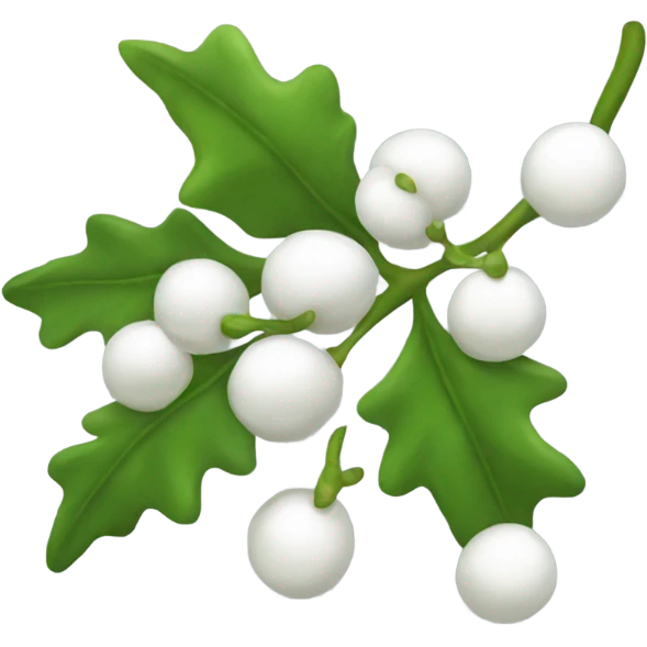 White mistletoe emoji