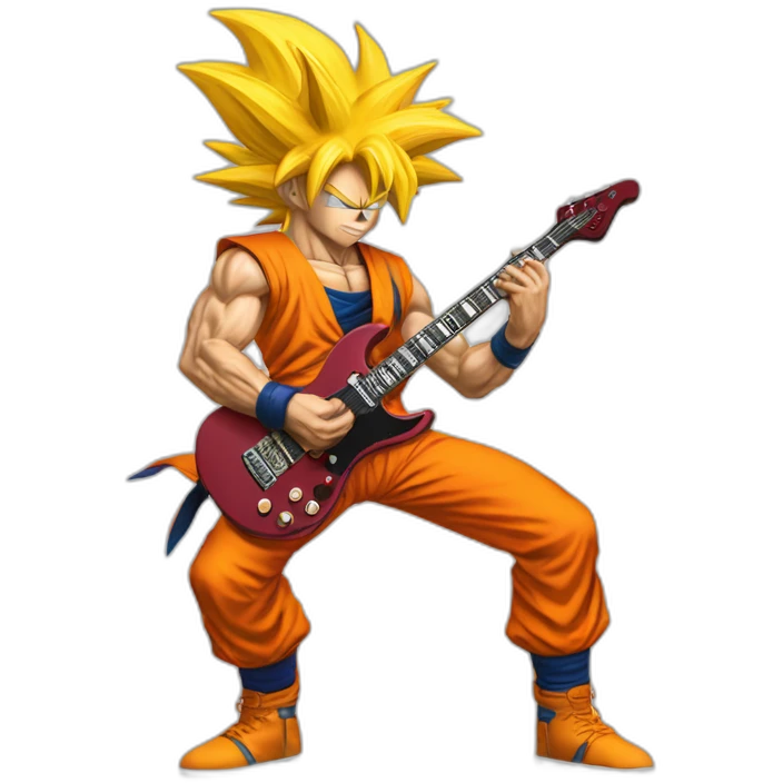 multiverse-slash-guitar goku-super-sayan emoji