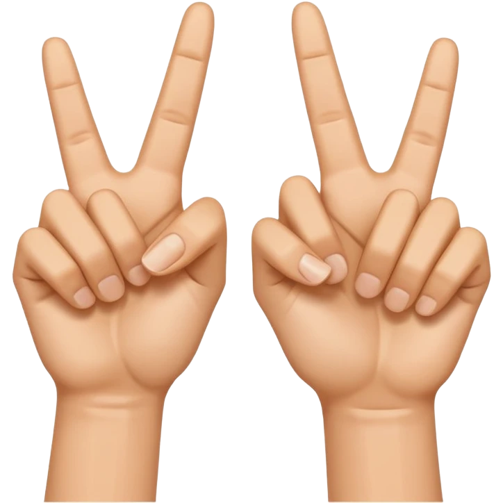 show two shaka signs emoji