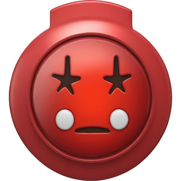 big red button and big red button pressed with MEP on it emoji