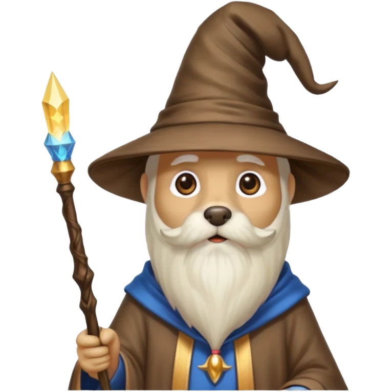 Dog wizard emoji