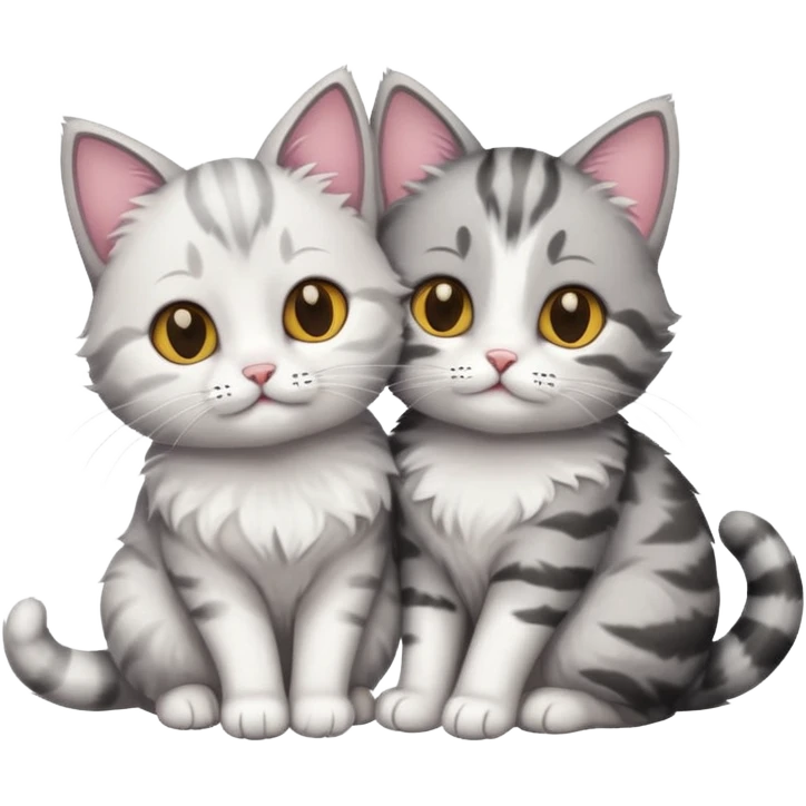 a cute cat couples emoji