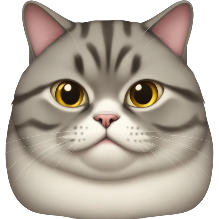 Very fat british cat emoji