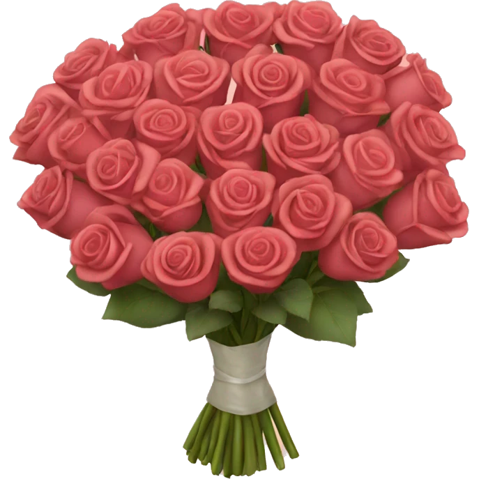 100 rose bouquet emoji
