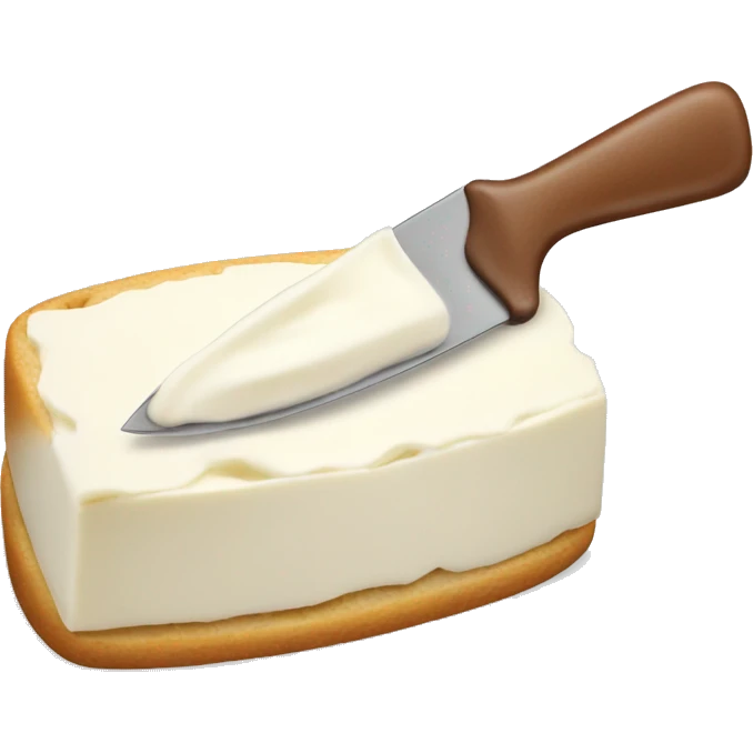 cream cheese spread on a knife emoji