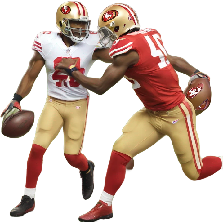 Lions versus 49ers emoji