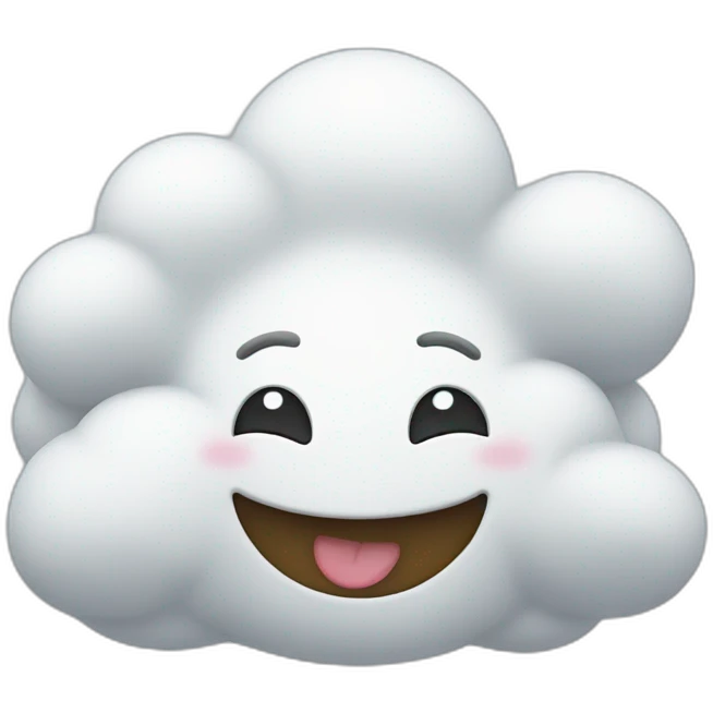 happy cloud emoji