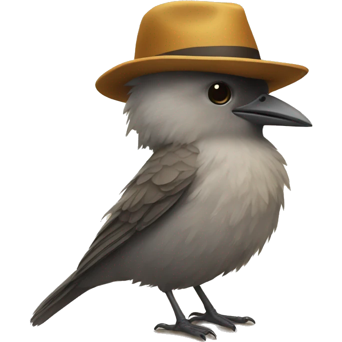Bird with a hat emoji