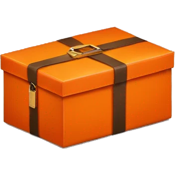 Orange-Hermès-brand-box emoji