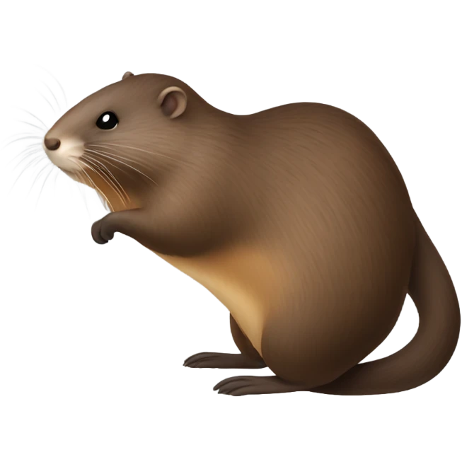 Elongated Muskrat emoji