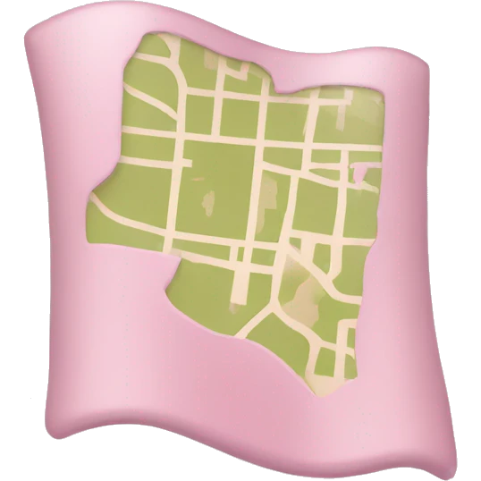 Light pink map  emoji