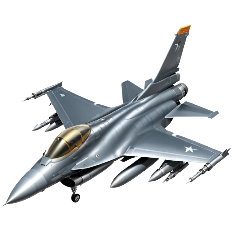 F-16 Fighting Falcon jet emoji