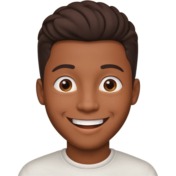 young black man in love emoji