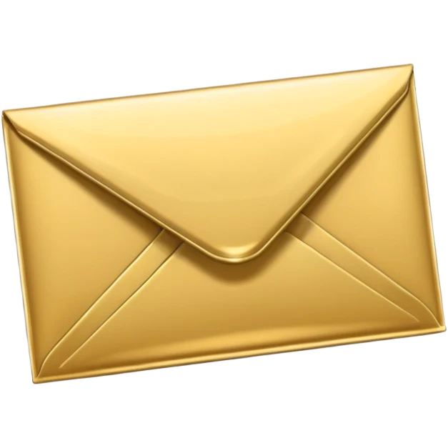 create a emvelope for dm us message in golden colour but make it clear that it is an envelope emoji