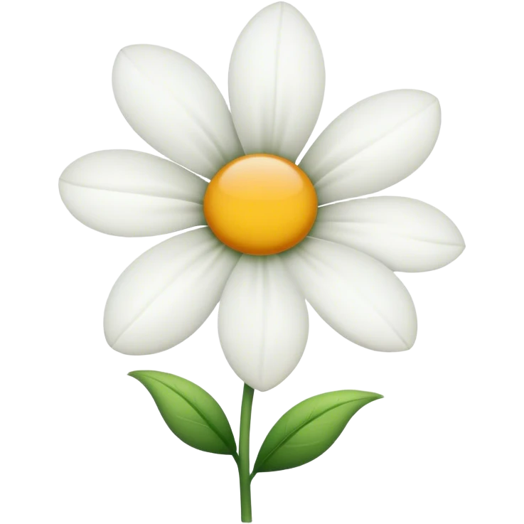 white flower emoji