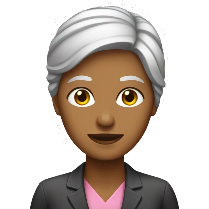 una mujer en una oficina  emoji