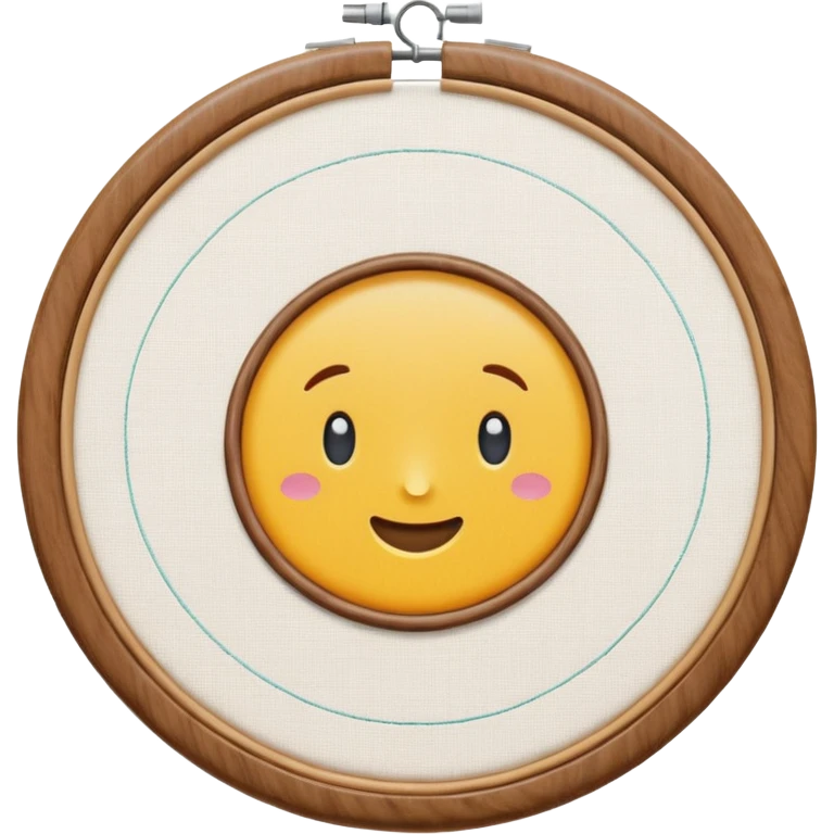 embroidery hoop emoji