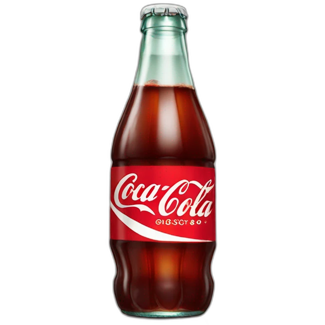 bottle of coca cola emoji