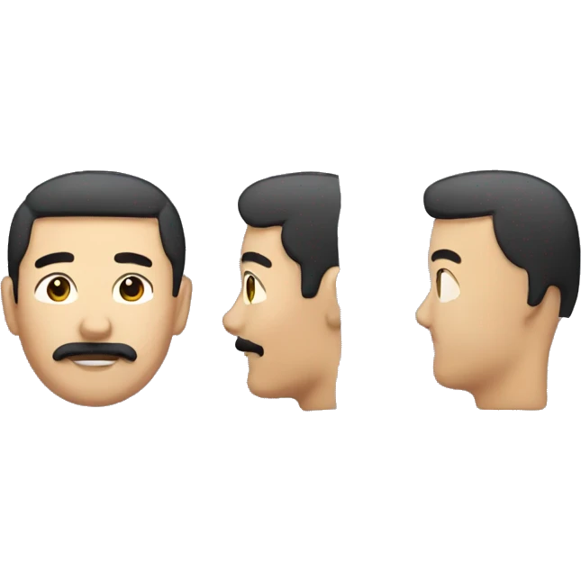 asian guy with a mustache emoji