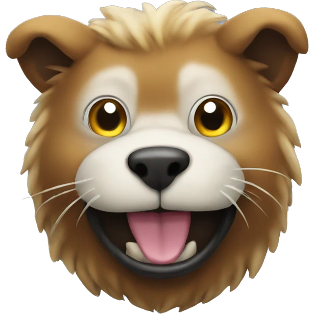 animal turning into glass emoji