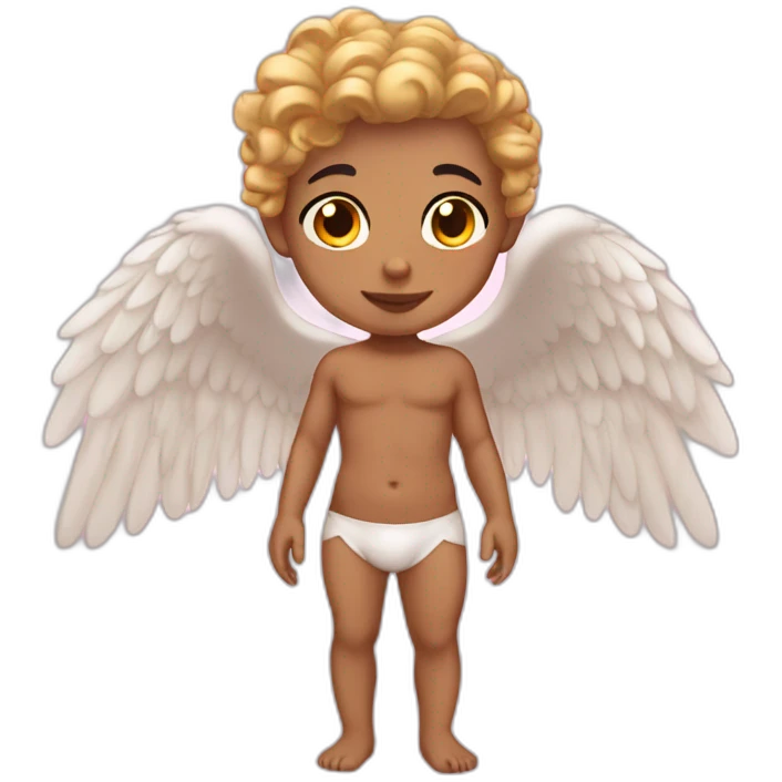 cupid light skin with wings emoji