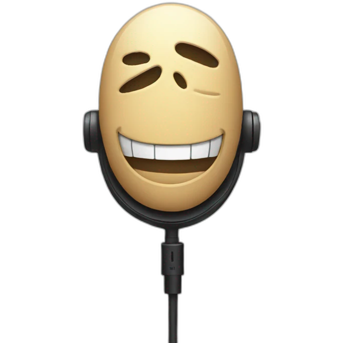 one piece talking to microphone emoji