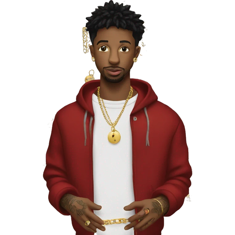 21 savage buying chains emoji