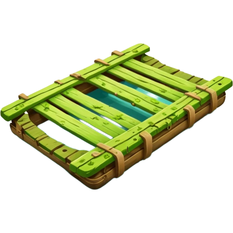 A sunken raft emoji