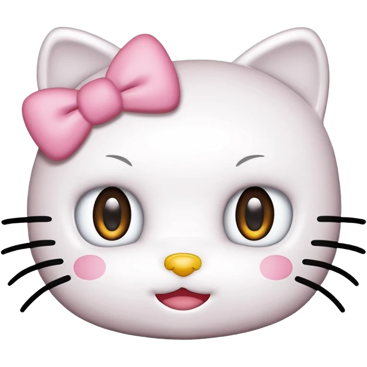 Hello kitty x’s as eyes emoji