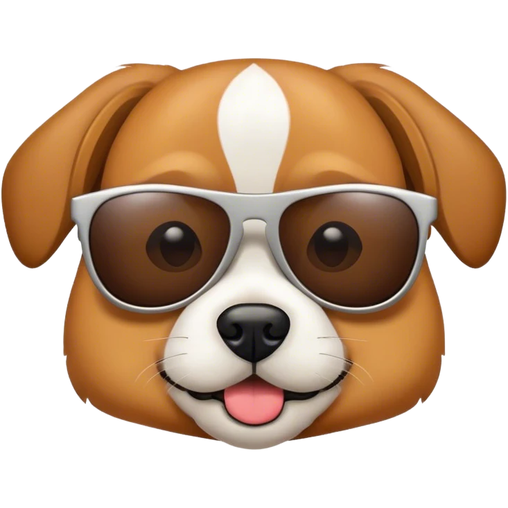 Dog with sunglasses emoji