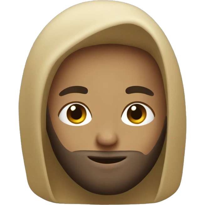 Covered girl and a guy with a beard emoji