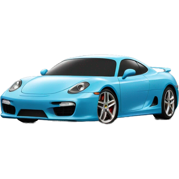 sport car under cloudy sky emoji