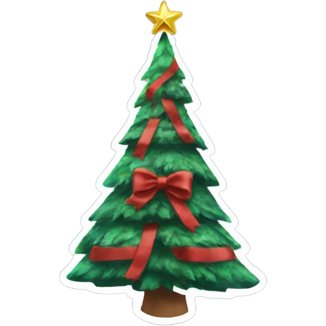 Christmas tree with Spider-Man  emoji