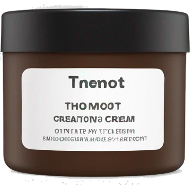 hydrating cream pot with label emoji