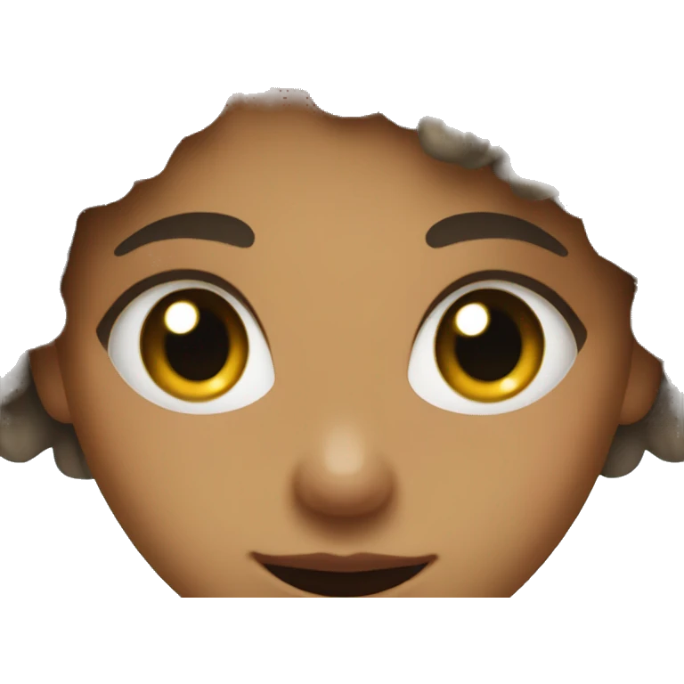 girl with curly hair and shark teeth emoji