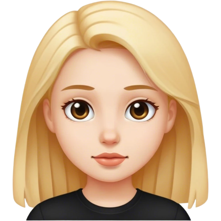 Girl in black shirt emoji