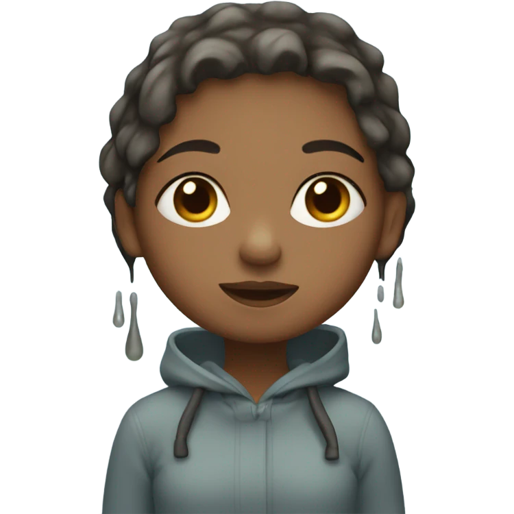 Girl with a puddle  emoji